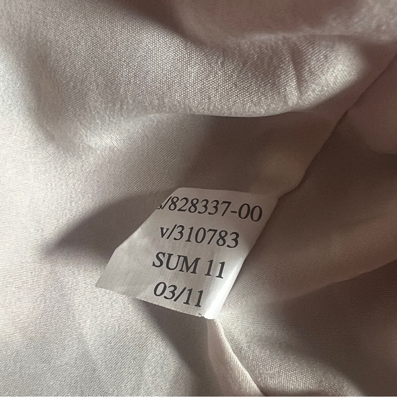 Y2K Banana Republic Silk Blend Summer Dress in Pink + Purple Palm Print, Size 6 - Picture 8 of 8